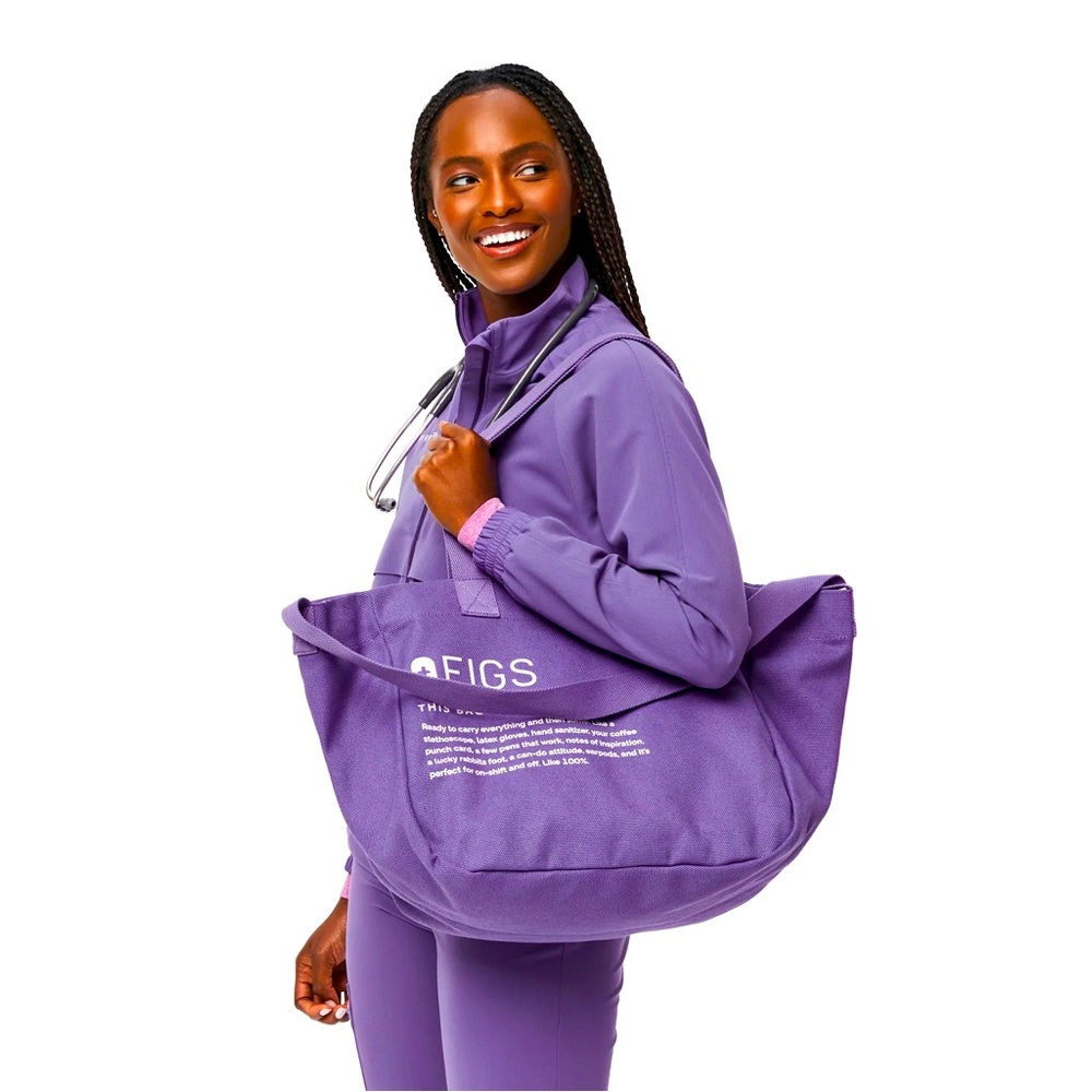 BRAND NEW LIMITED EDITION FIGS AMETHYST/PURPLE TOTE